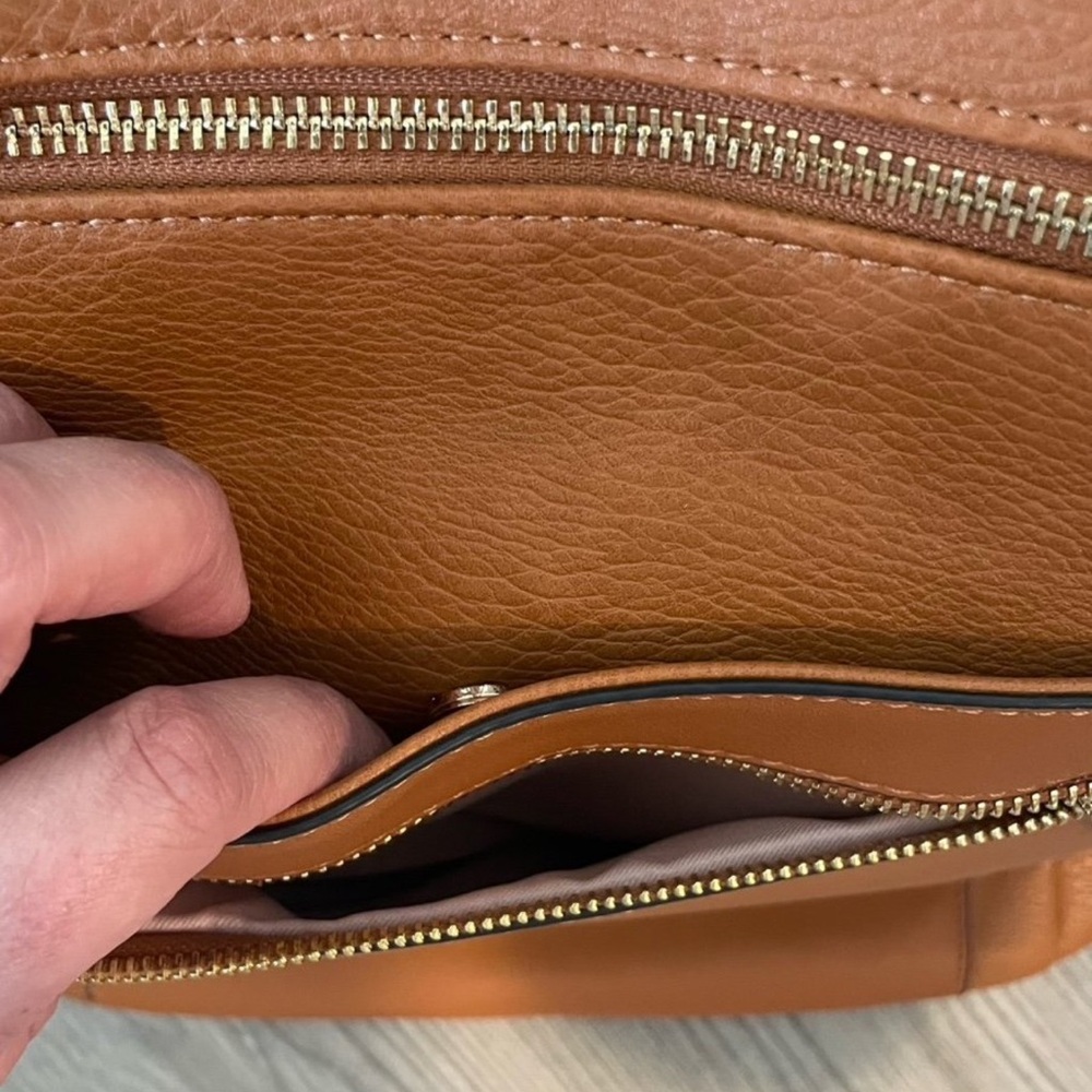 Brown Leather Backpack - image 3